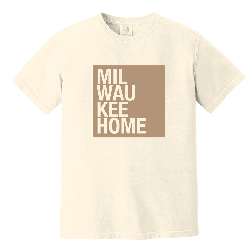 MKEHOME IVORY & BROWN TEE