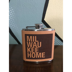 MKE Leather Flask